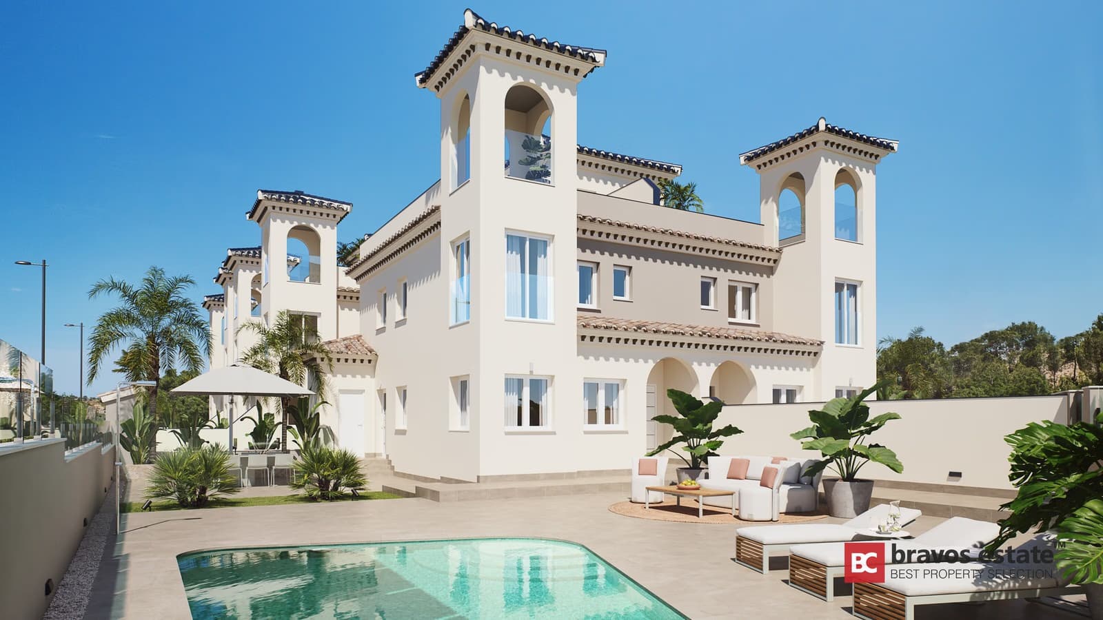 Nieuwbouw bungalow met 4 slaapkamers in Ciudad Quesada 1