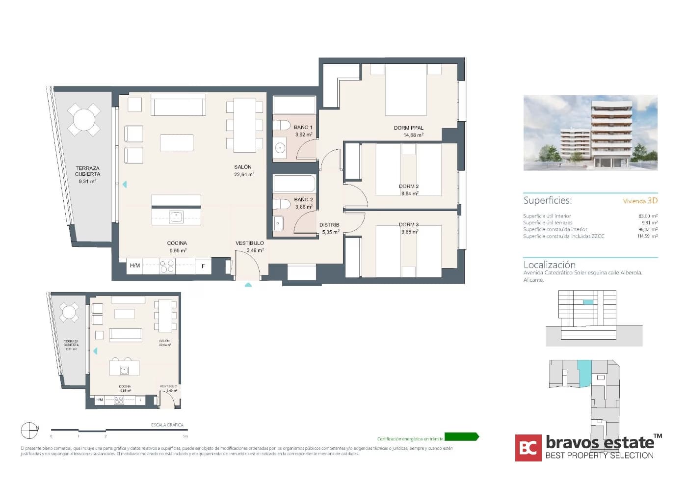 Beachside 3-Bedroom Apartment in Alicante - 5