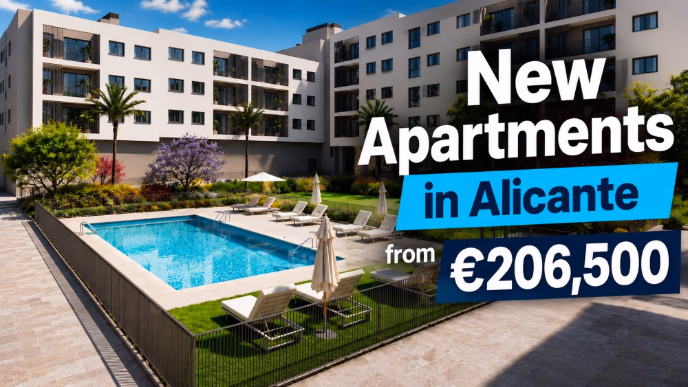 Wohnkomplex Estela in Alicante — Pool und Gärten