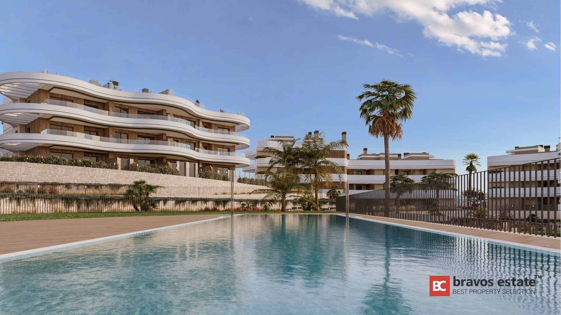 Benidorm Hills — piscine infinity avec vue sur le complexe résidentiel