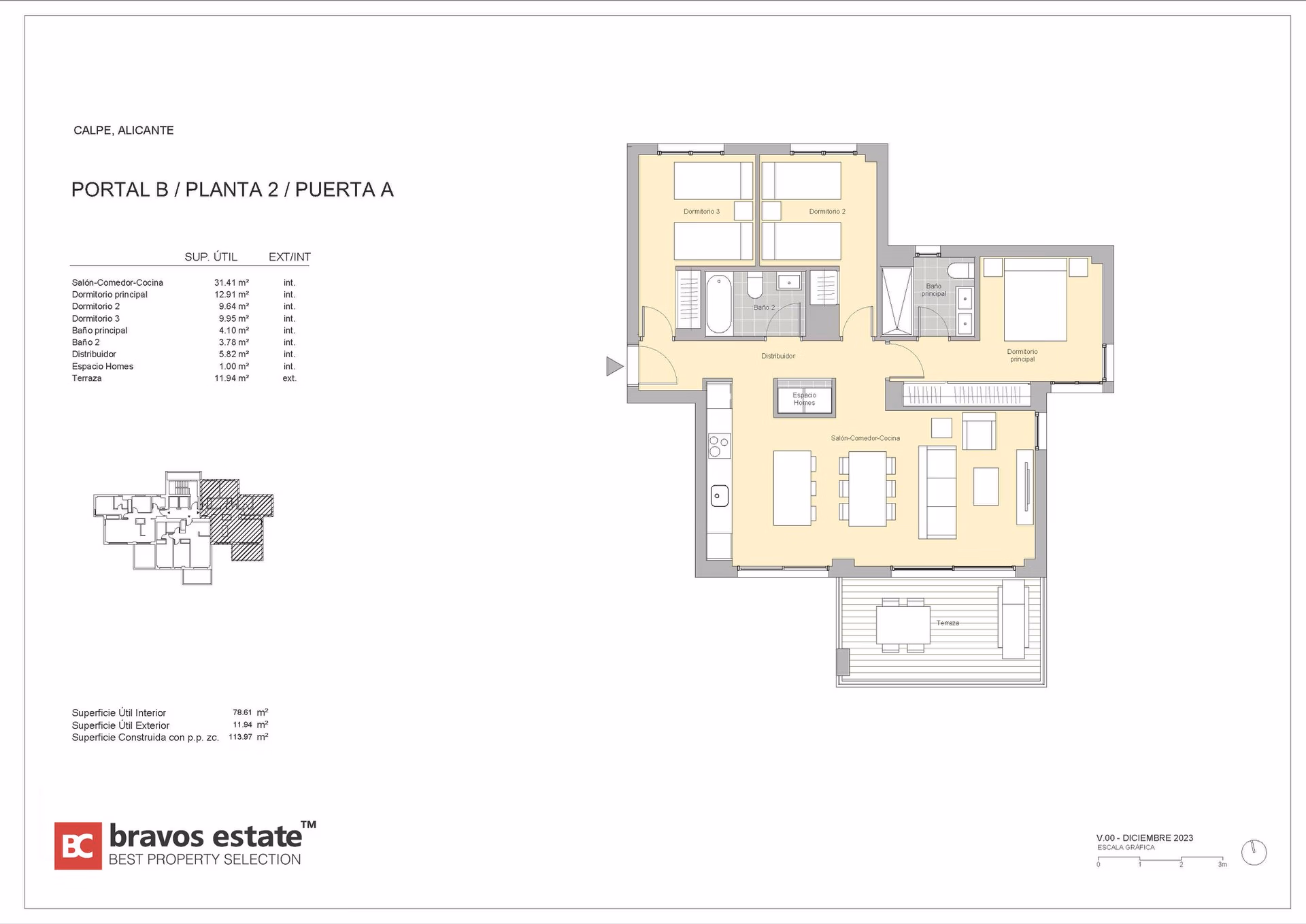 Appartement met 3 slaapkamers aan het strand in Calpe - 7