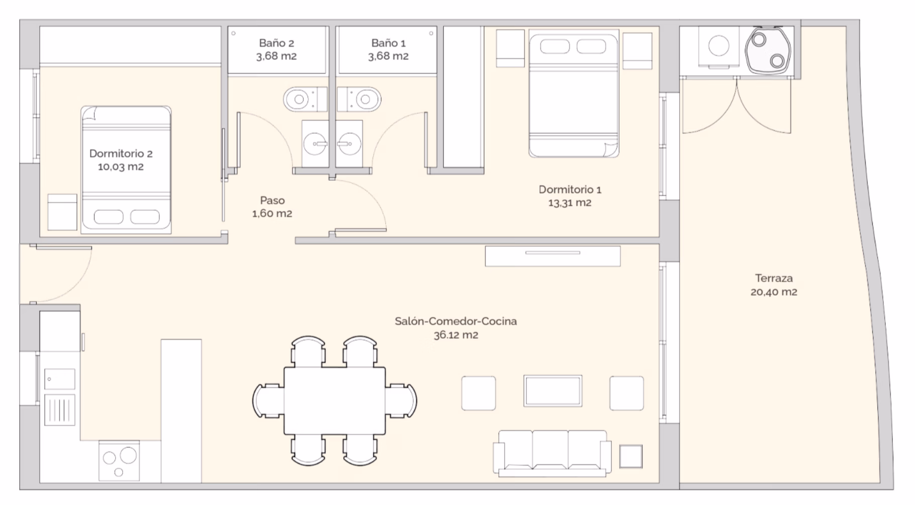 Apartamento de Obra Nueva de 2 Dormitorios en Finestrat - 22
