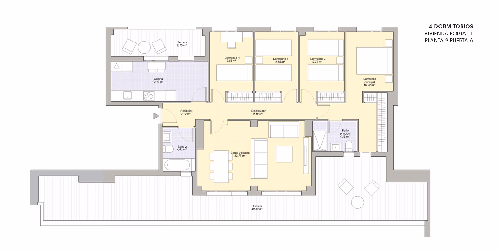 Beachside 3-Bedroom Apartment in Playa de San Juan · 109 m² - 17