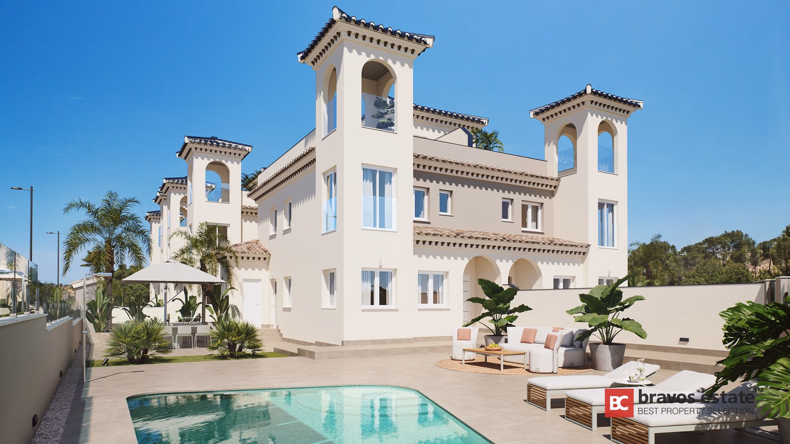 Новое бунгало, 4 спальни в Сьюдад-Кесаде 1