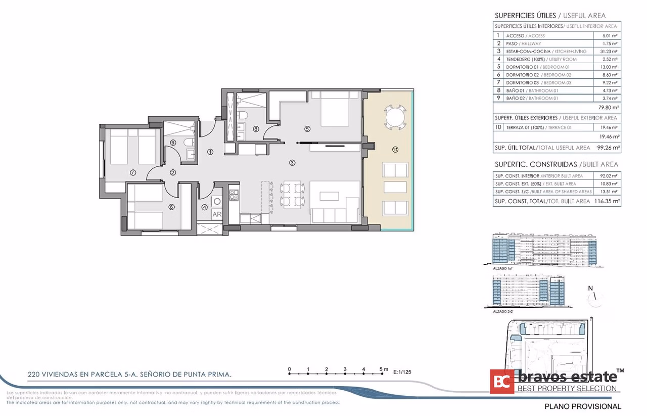 Appartement met 3 slaapkamers aan zee in Punta Prima - 14