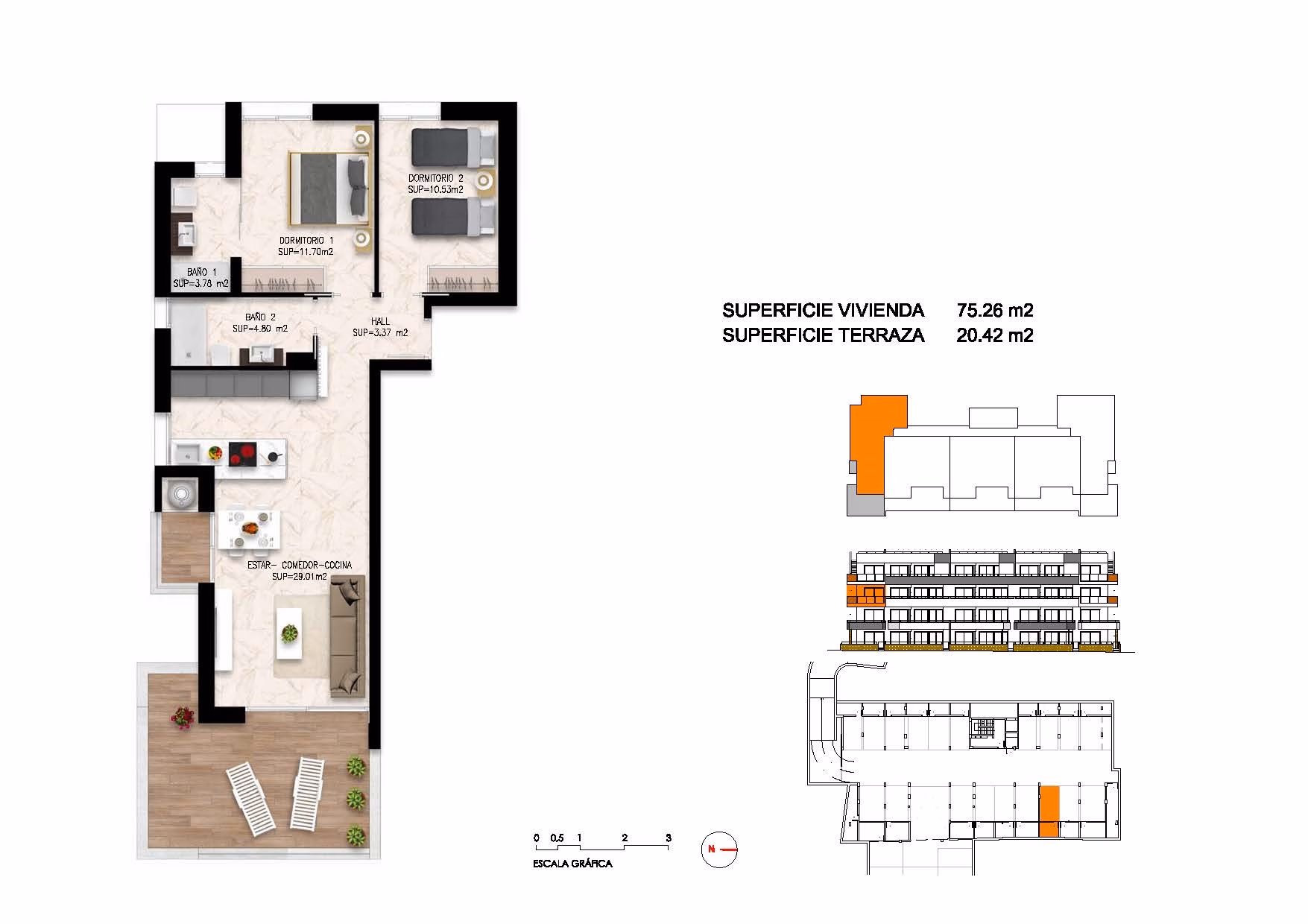 Neubau-Wohnung mit 2 Schlafzimmern in Villamartin - 25