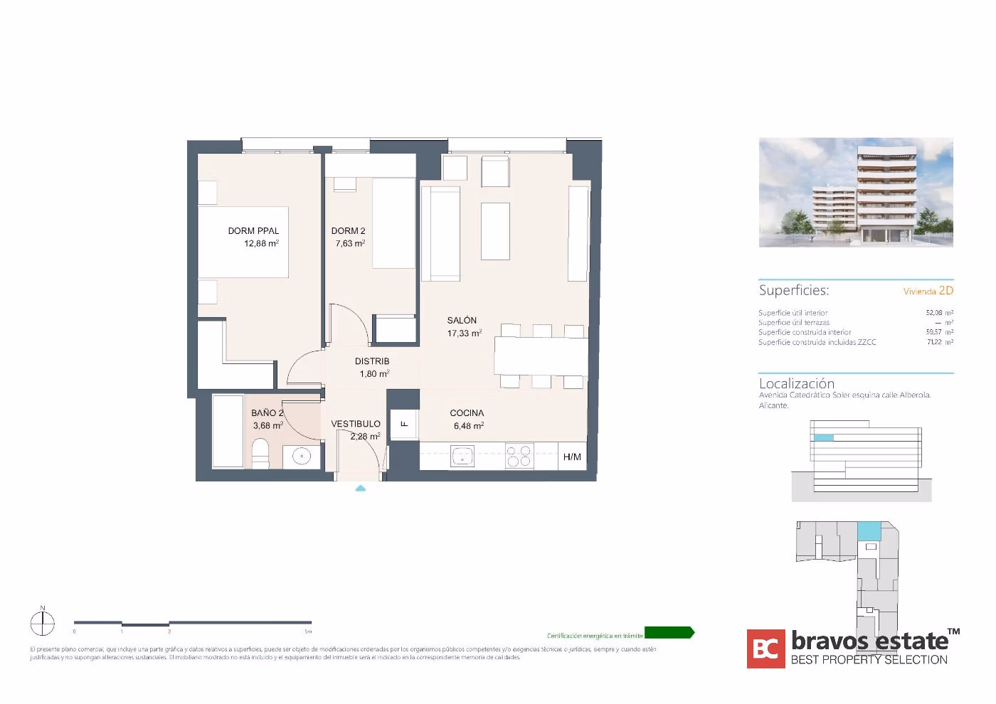 Apartamento Cerca del Mar de 2 Dormitorios en Alicante - 5
