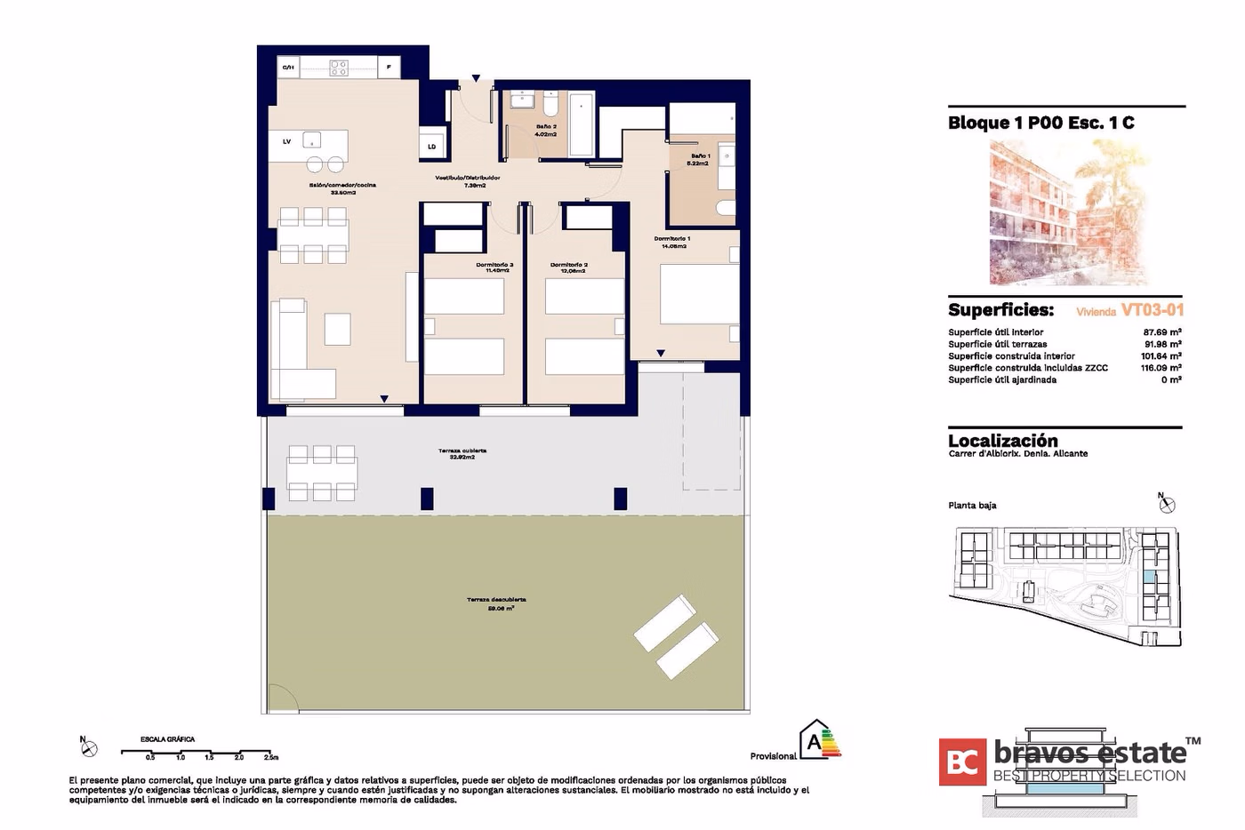 Strandnahe 3-Schlafzimmer-Wohnung in Denia - 14