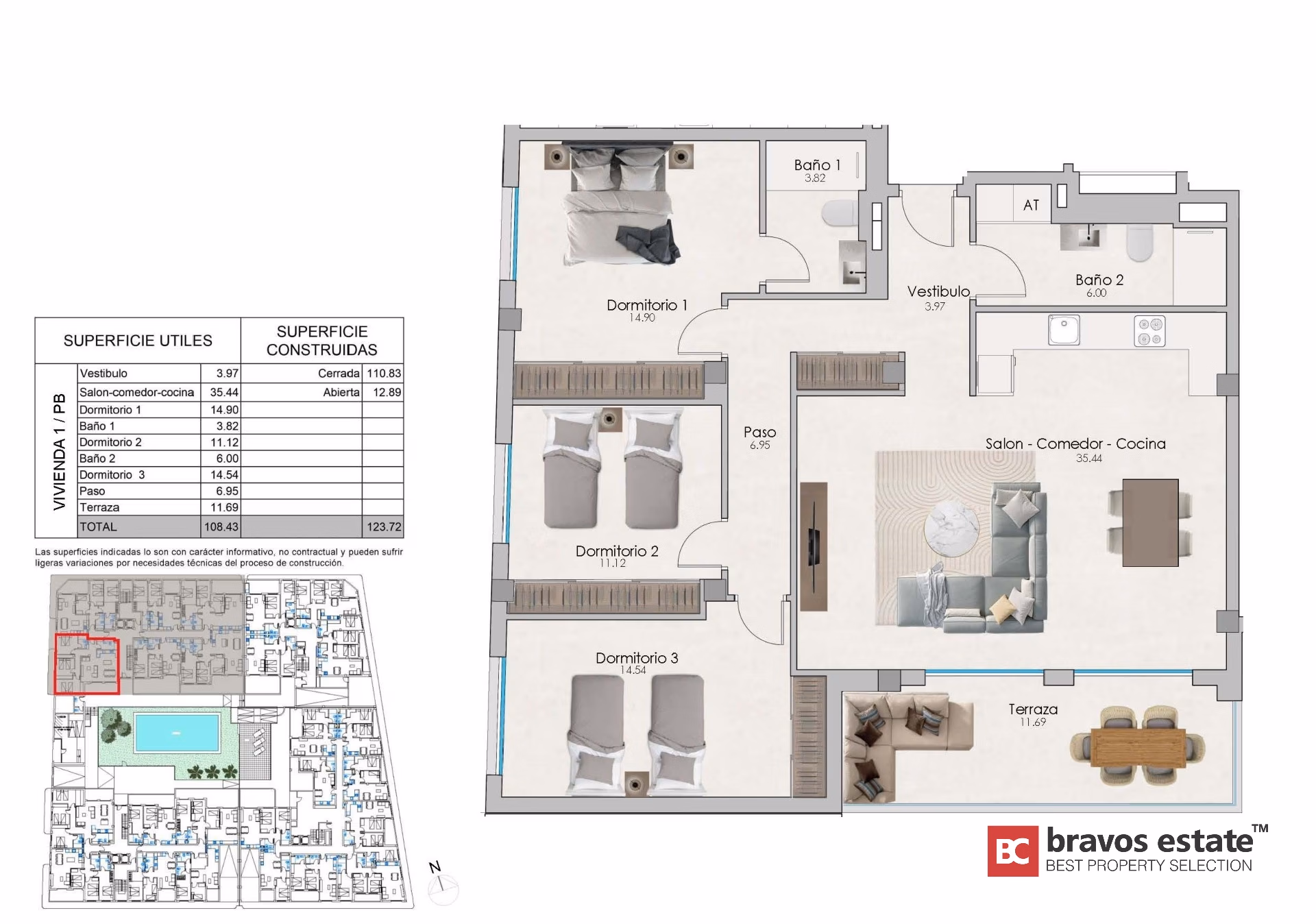 Appartement met 3 slaapkamers aan het strand in Santa Pola - 6