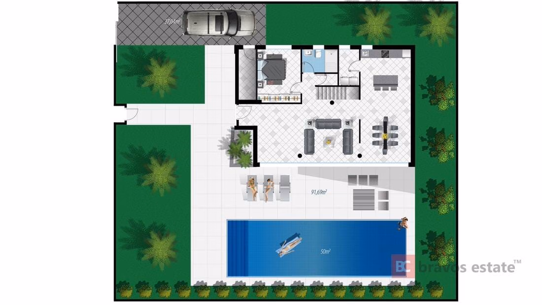 Villa de Obra Nueva de 3 Dormitorios en Ciudad Quesada - 9