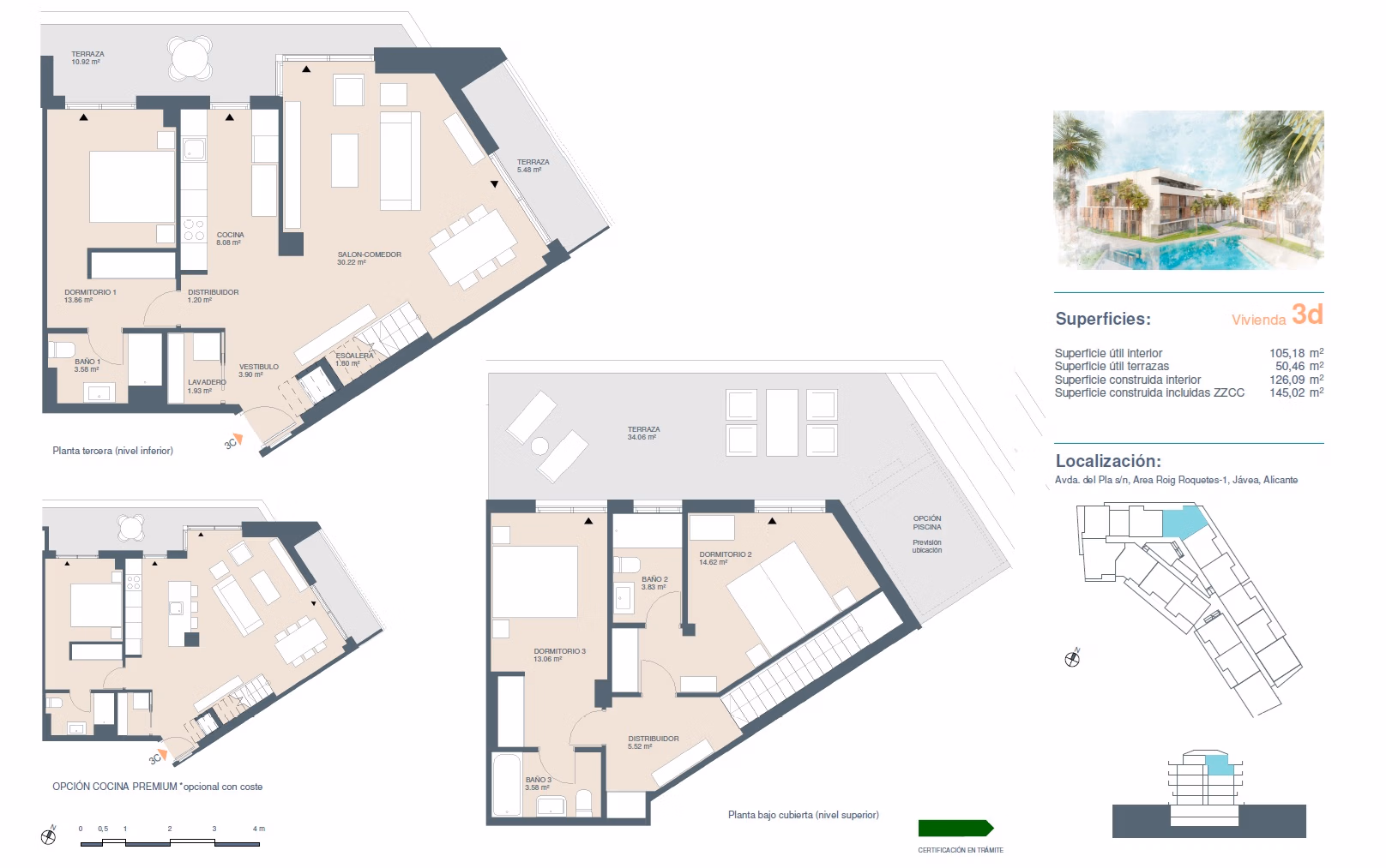 Appartement met 3 slaapkamers aan het strand in Javea - 17