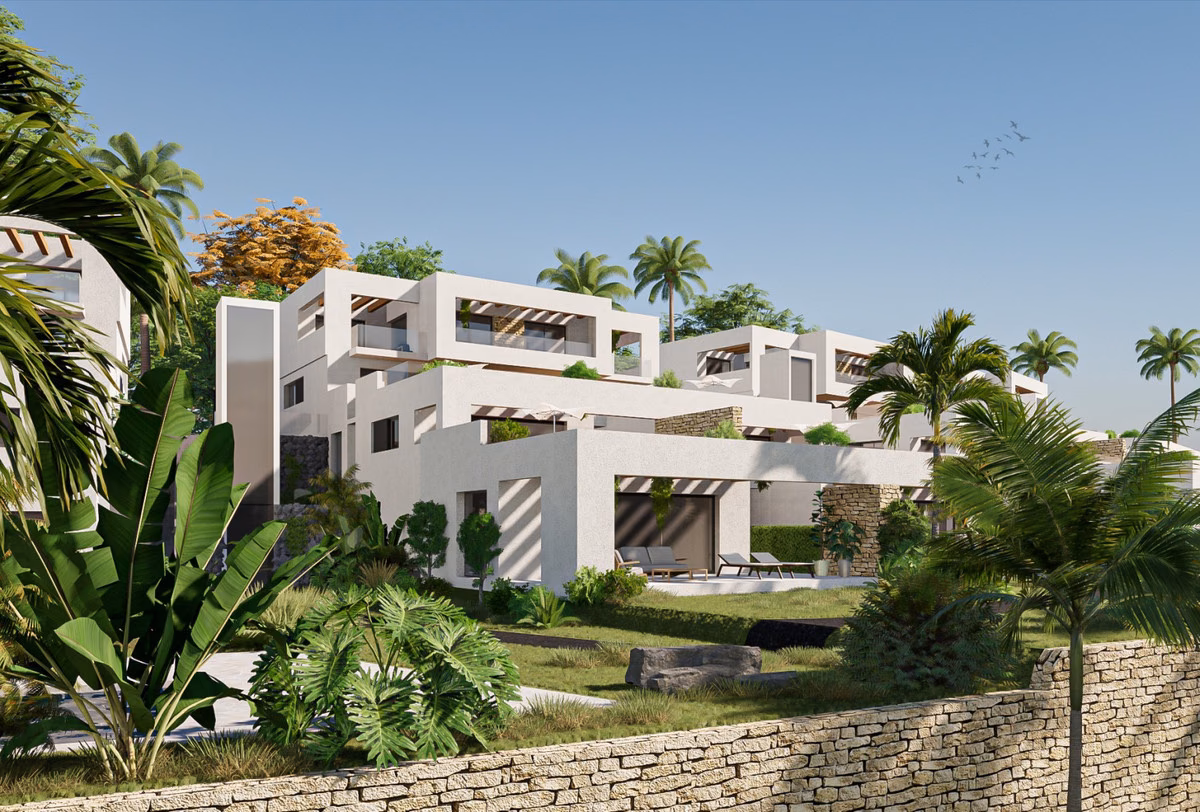 Duplex-Block am Font del Llop mit Golfblick