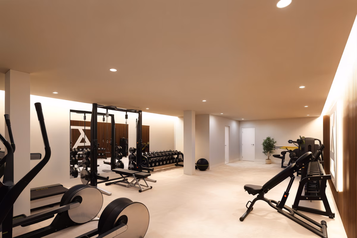Fully equipped indoor gym