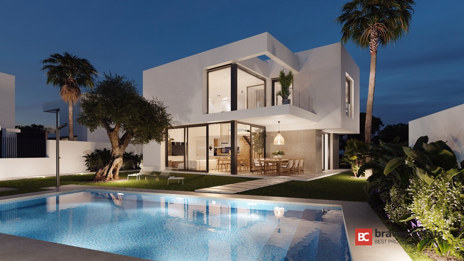 Новая вилла, 3 спальни в Финестрате 1