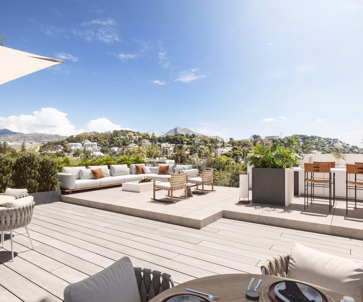 Rooftop terrace of the development