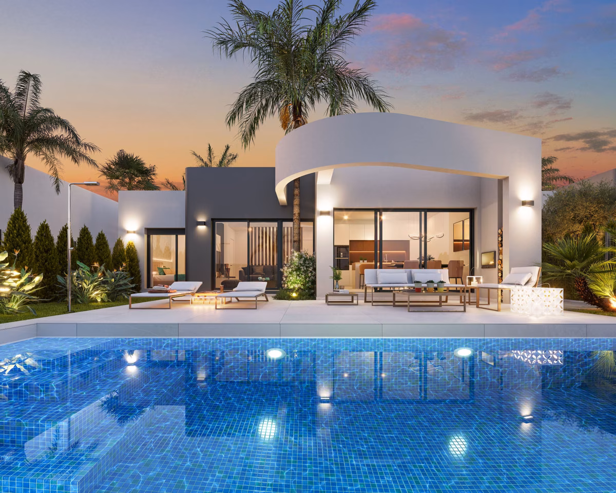 Offene Küche mit Wohnbereich in einer Villa von Best Mediterráneo