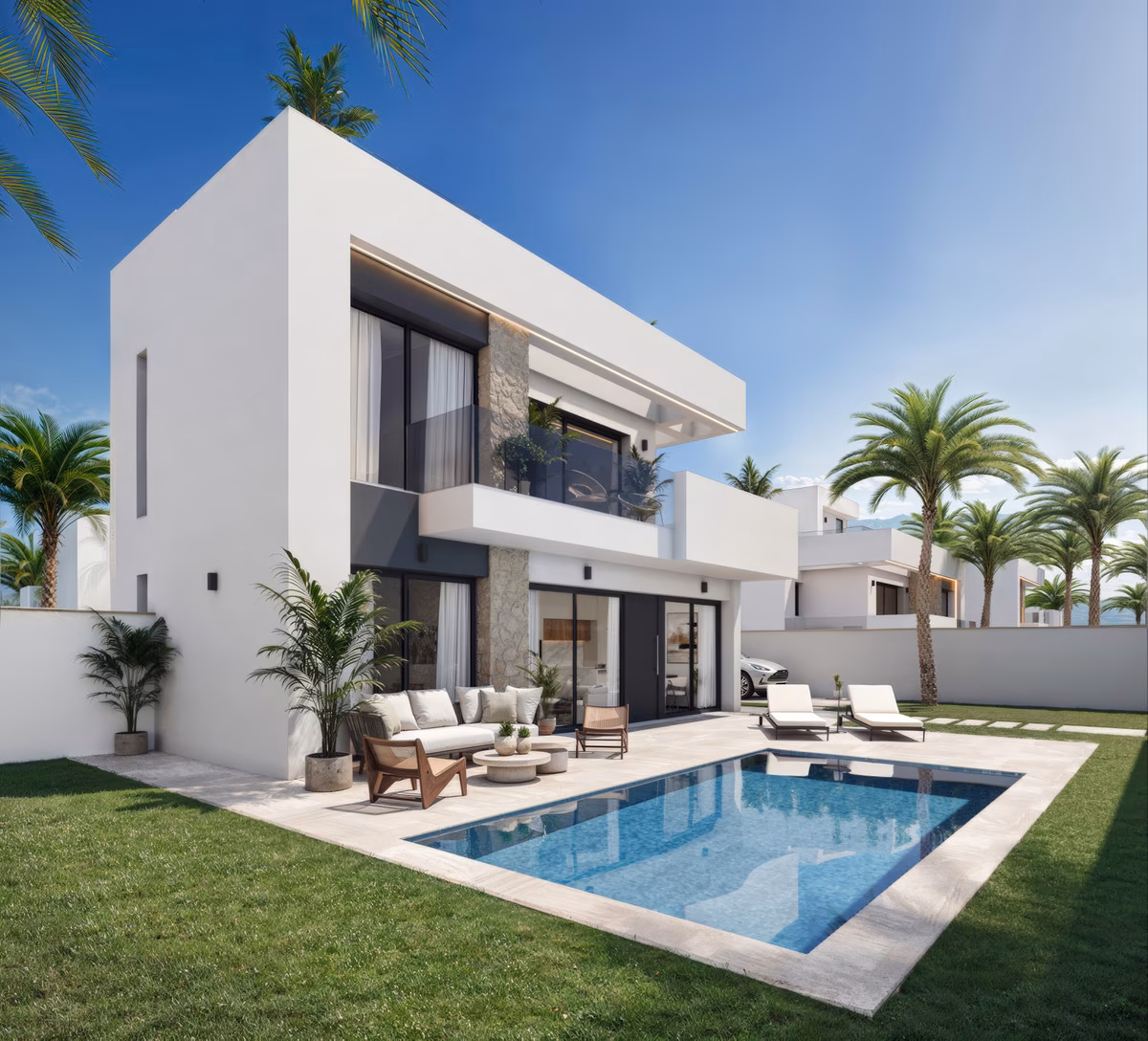 Villa exterior with private pool