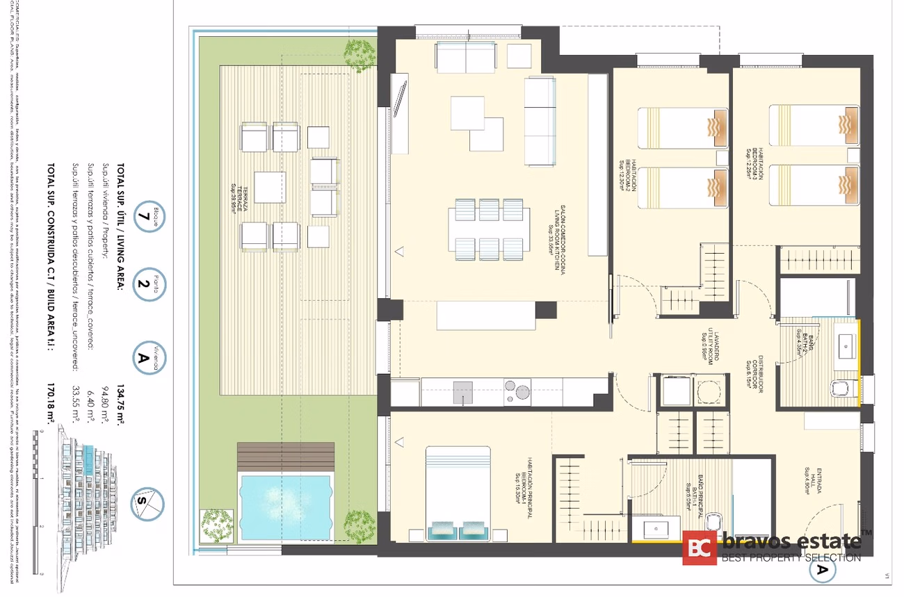 Spacious 3-Bedroom Apartment in Finestrat · 174 m² - 25
