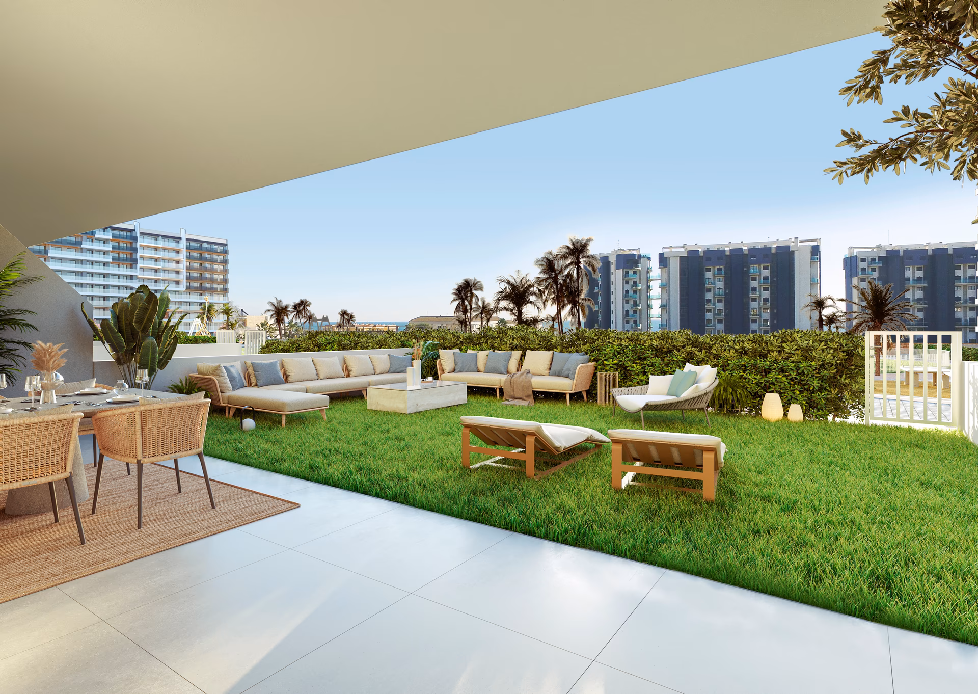Appartement de rez-de-jardin avec jardin privé