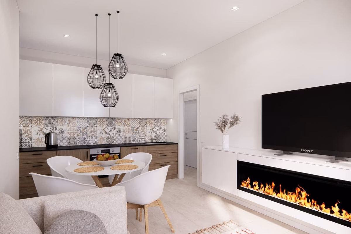 Kitchen-lounge with furniture included