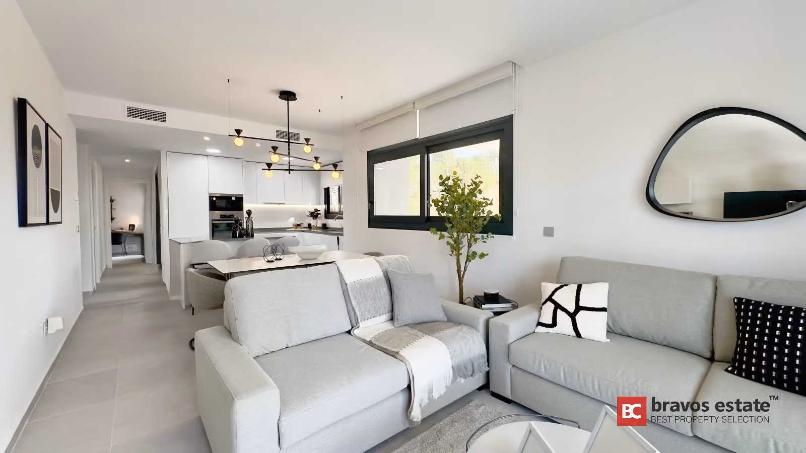 Salón-cocina de planta abierta