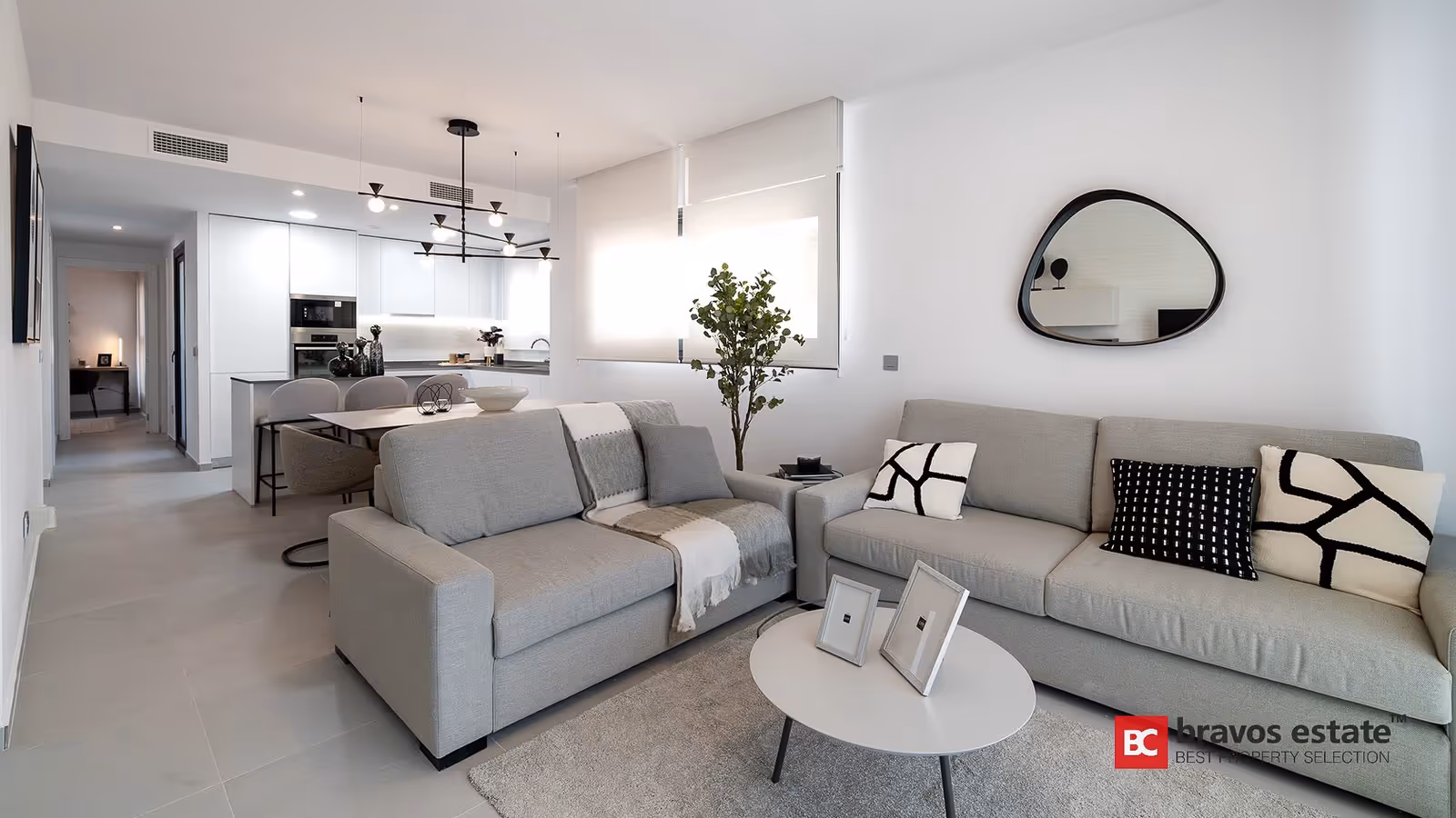 Salón con dos sofás