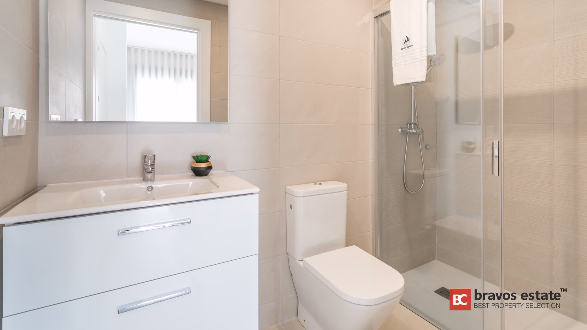 Salle de bains de l’appartement témoin