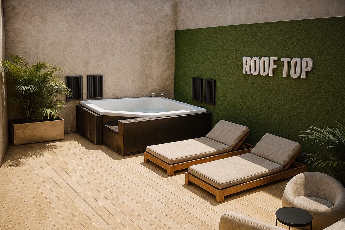 Dachterrasse mit Solarium in ZOA 1, Torrevieja