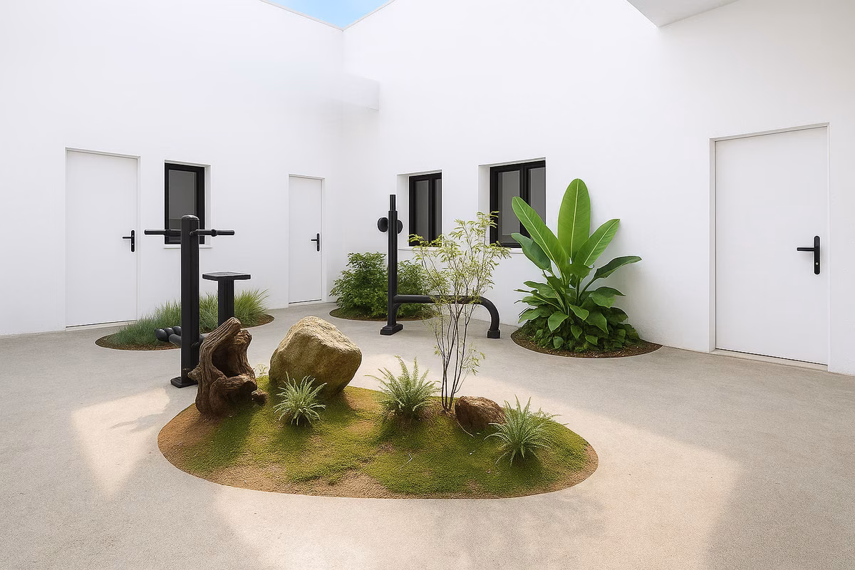 Luftaufnahme von ZOA 1 mit Penthouse-Terrassen