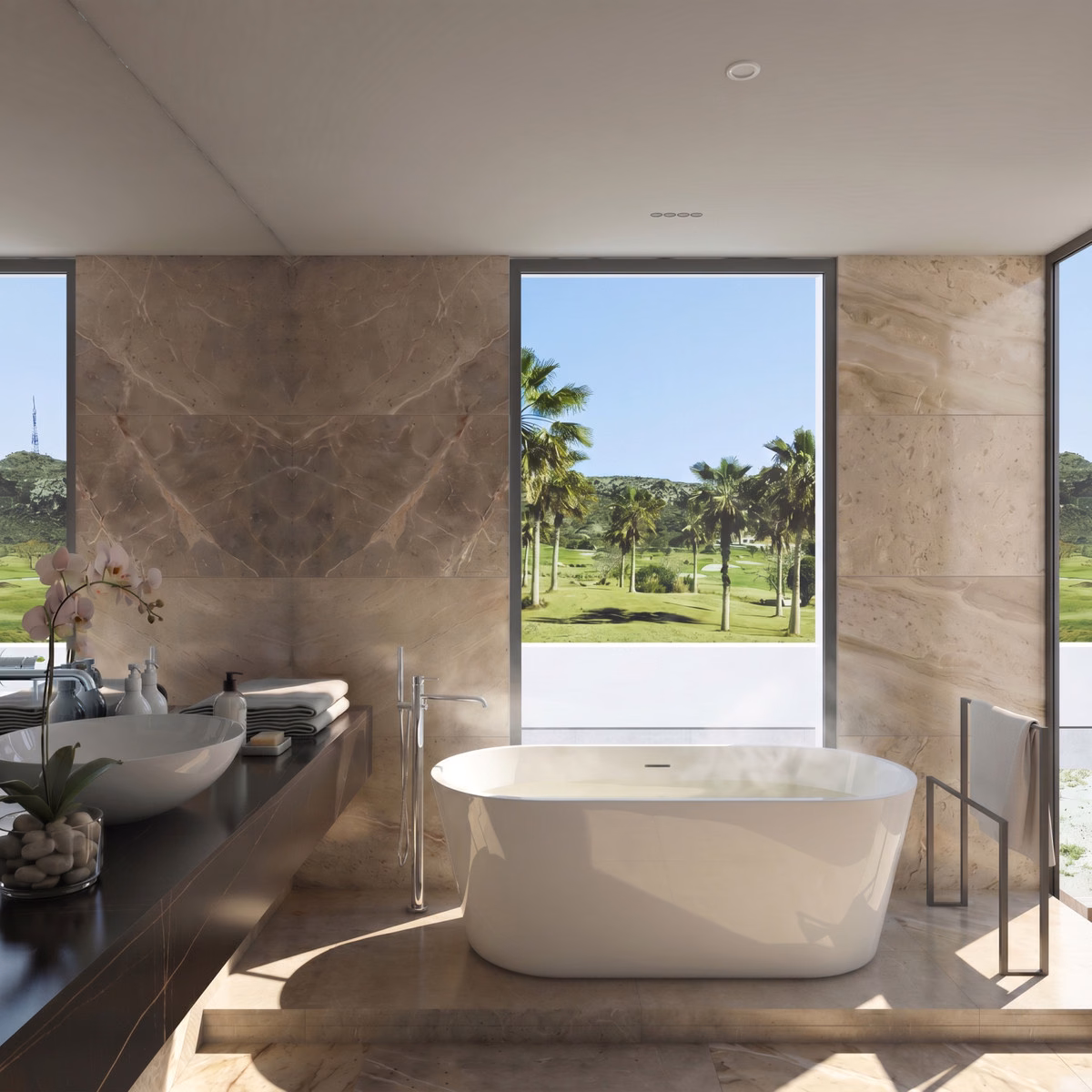 Bathroom with premium finishes