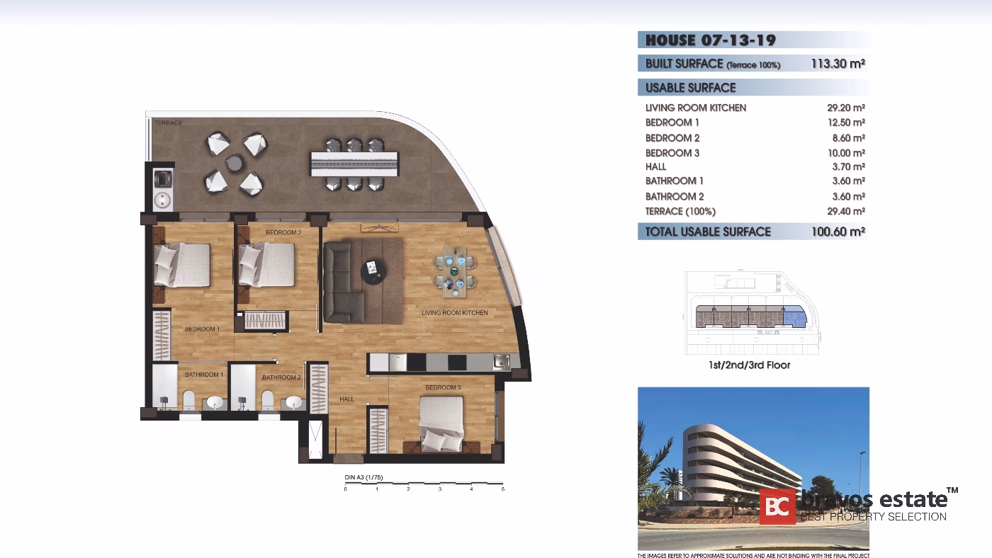Beachside 2-Bedroom Apartment in Arenales del Sol · 89 m² - 13