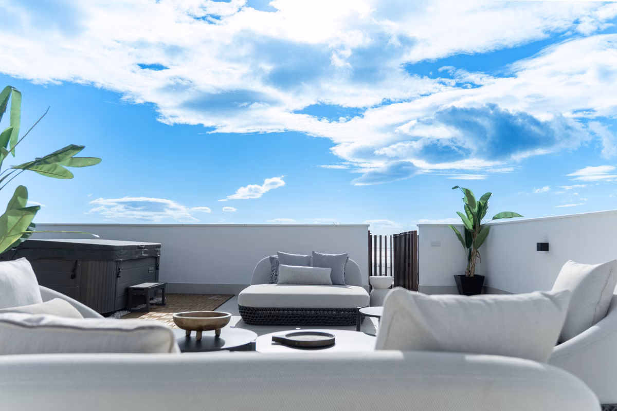 Terrace of a key-ready apartment