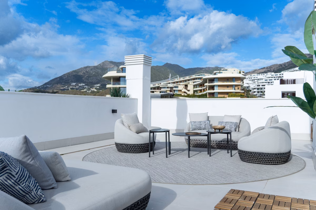 Terrace of a key-ready apartment