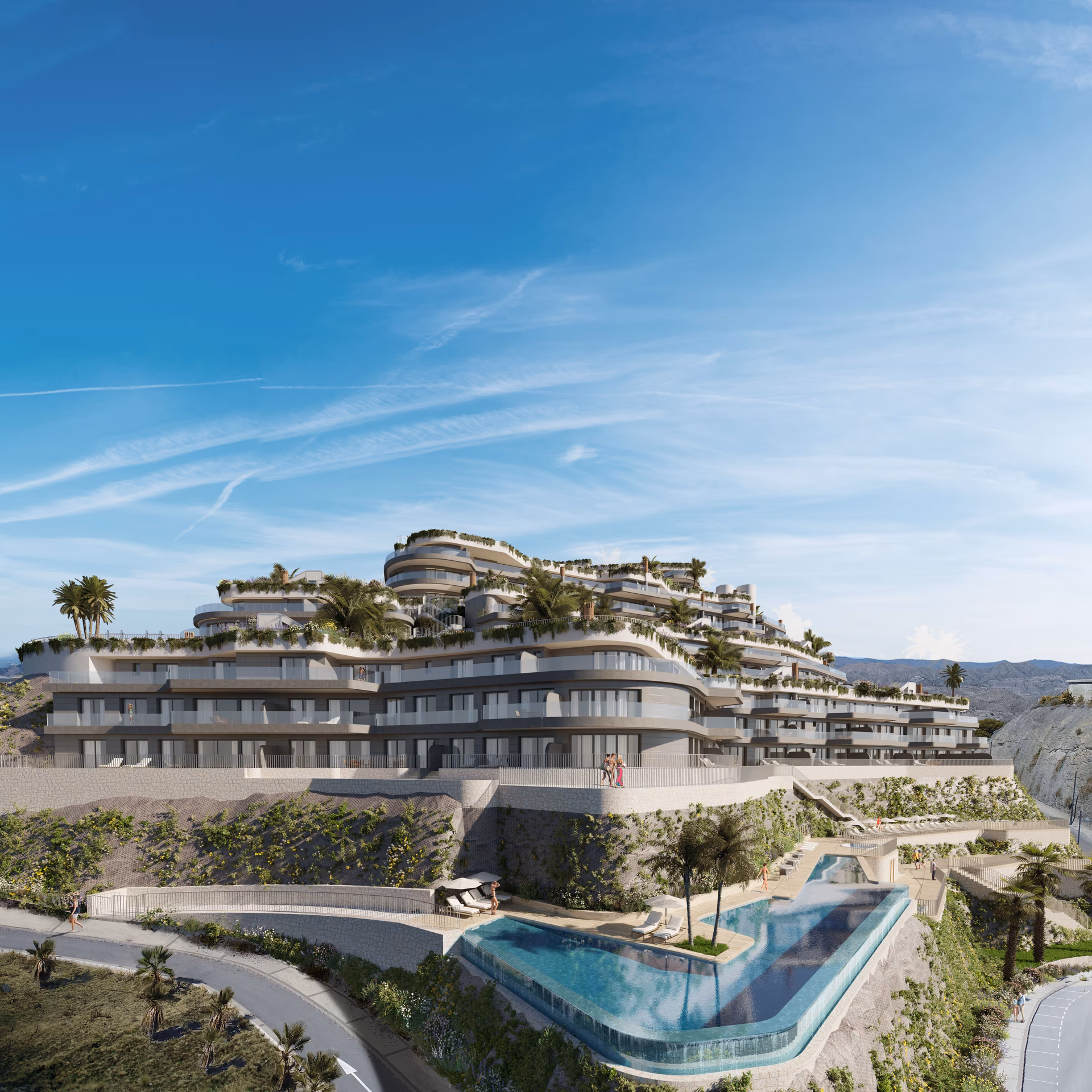 Appartements Isea Calma sur le versant face à Isla del Fraile