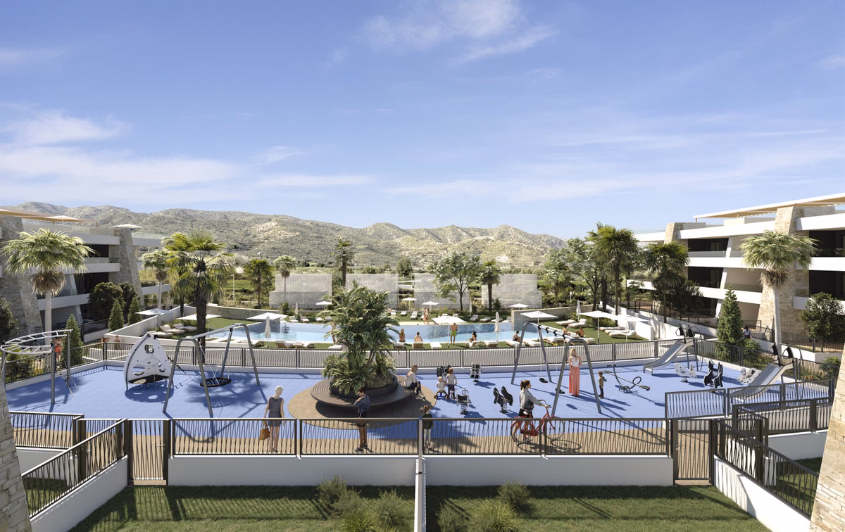 Apartmentblock am Font del Llop mit Fairway-Blick