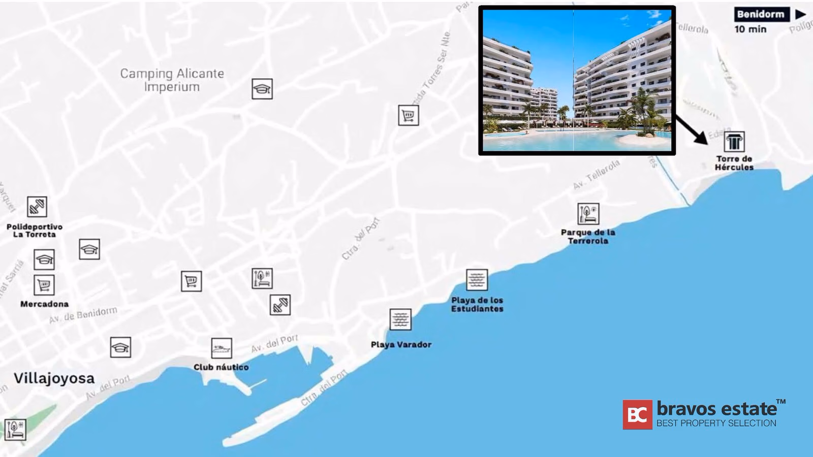 Appartement met 2 slaapkamers aan het strand in Villajoyosa - 18