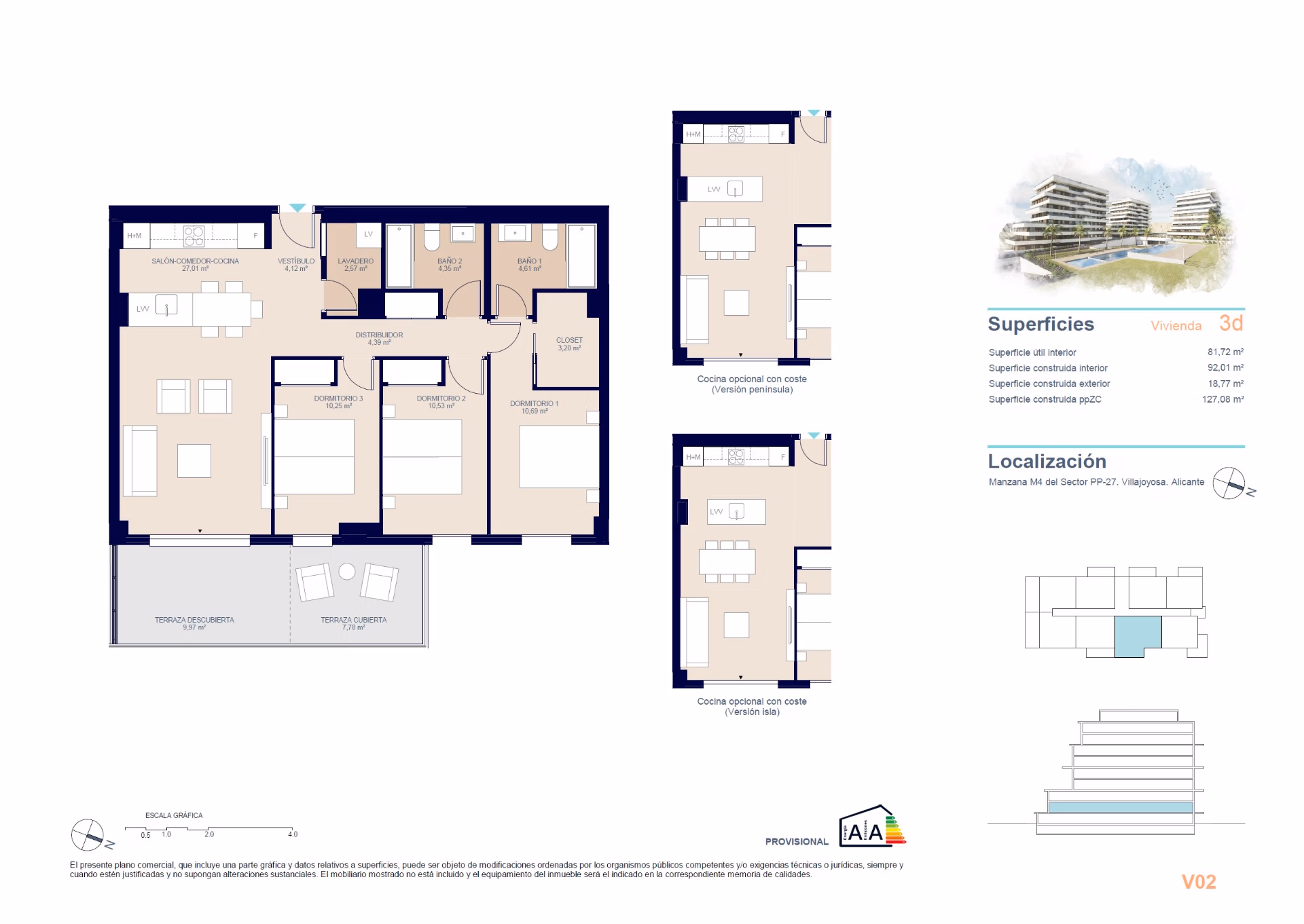 Apartament z 3 sypialniami przy samej plaży w Villajoyosa - 20