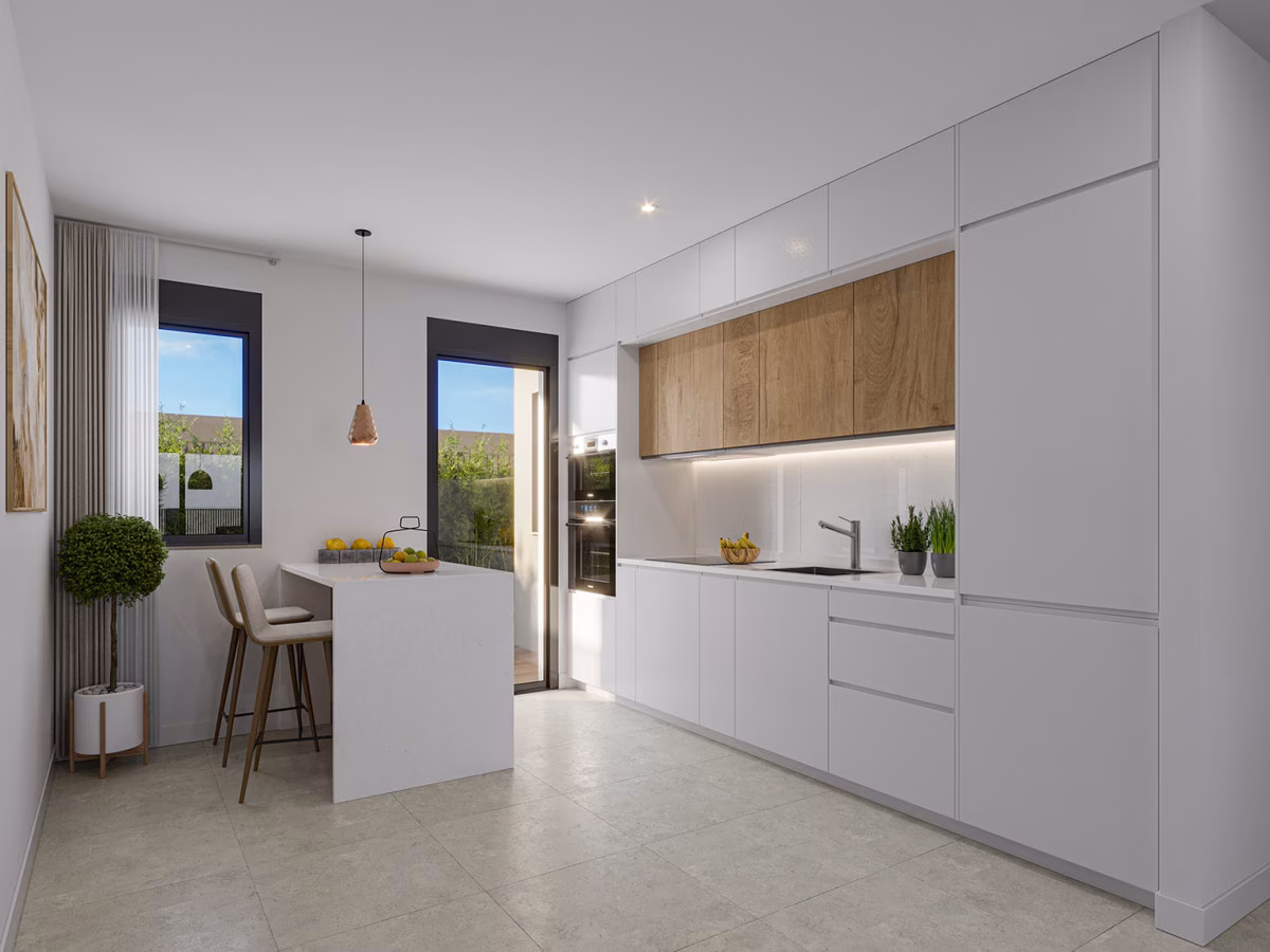 Open-plan kitchen-lounge