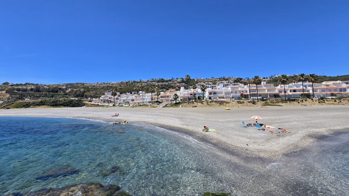 Aerial view of the Manilva coast and beach near La Paloma 10