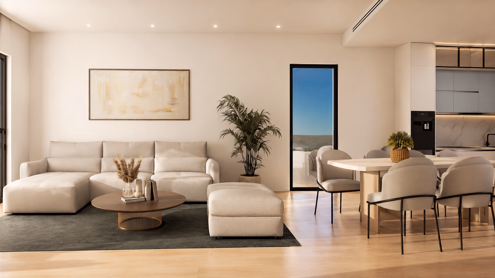 Salón-comedor — visualización inspiracional