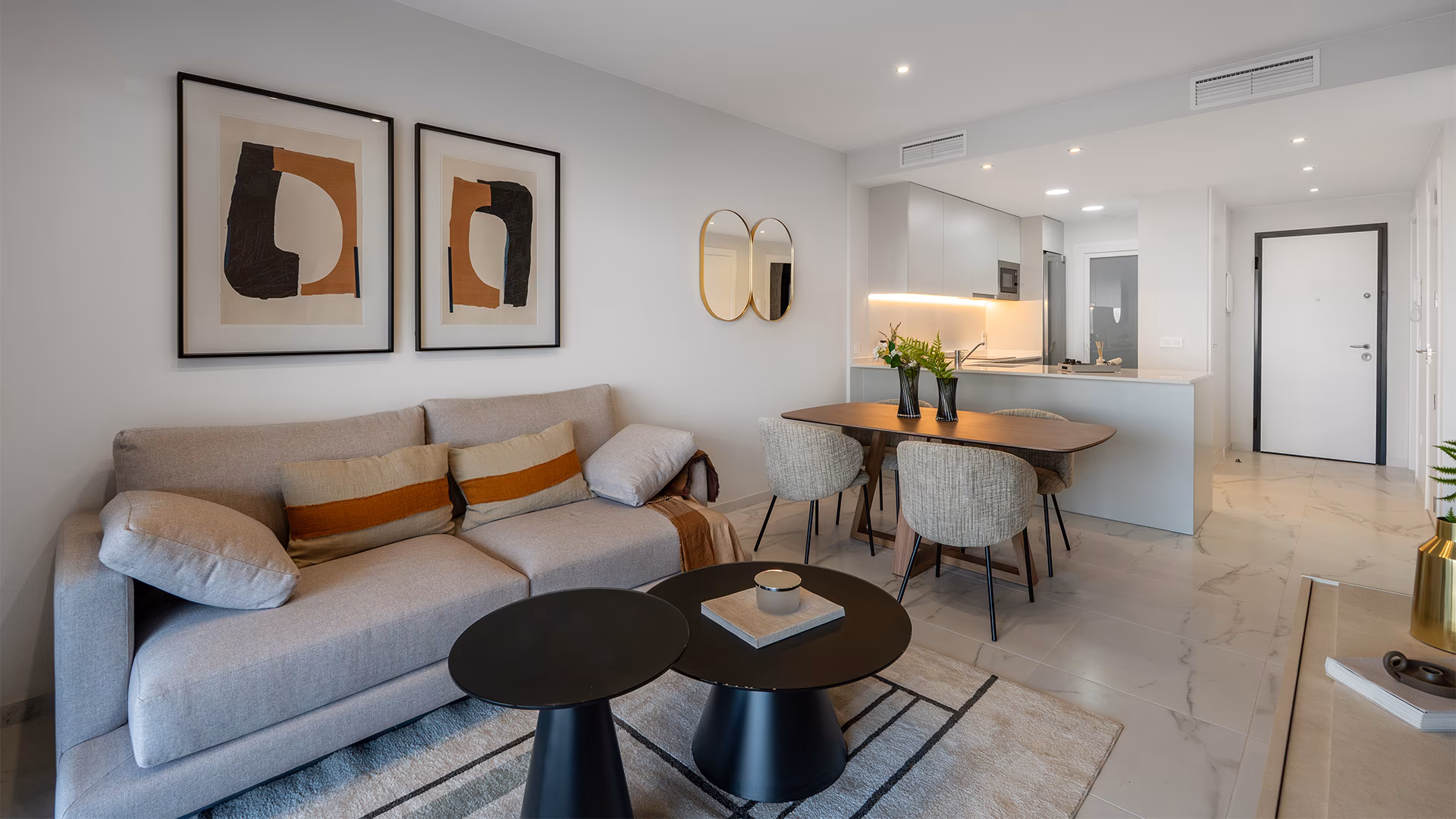 Living and dining space
