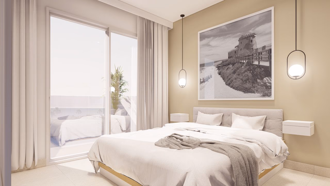 Helles Doppelschlafzimmer