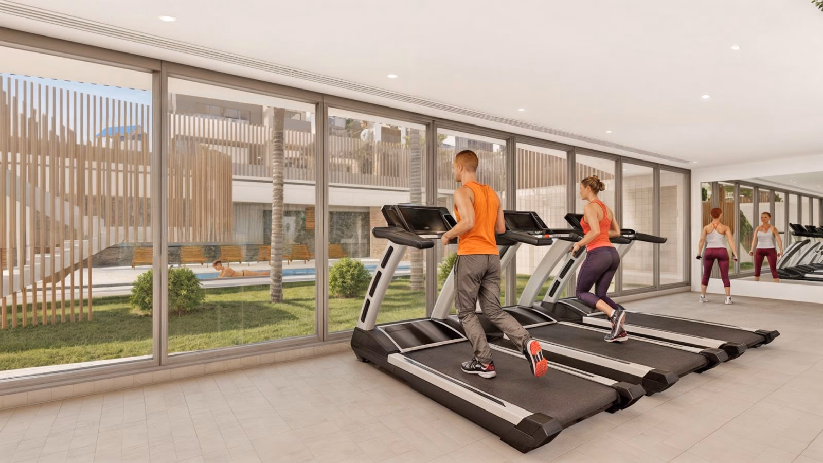 Fitnessraum für Bewohner