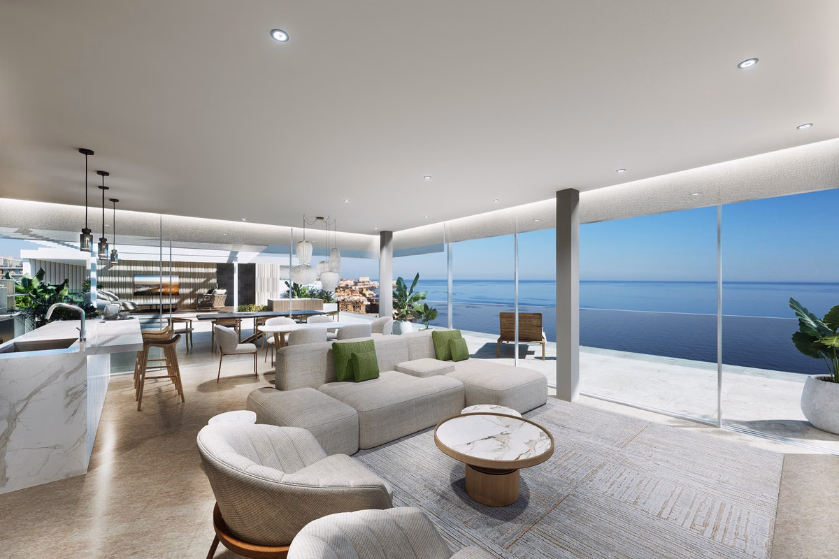 Terraza del apartamento con vistas al Mediterráneo