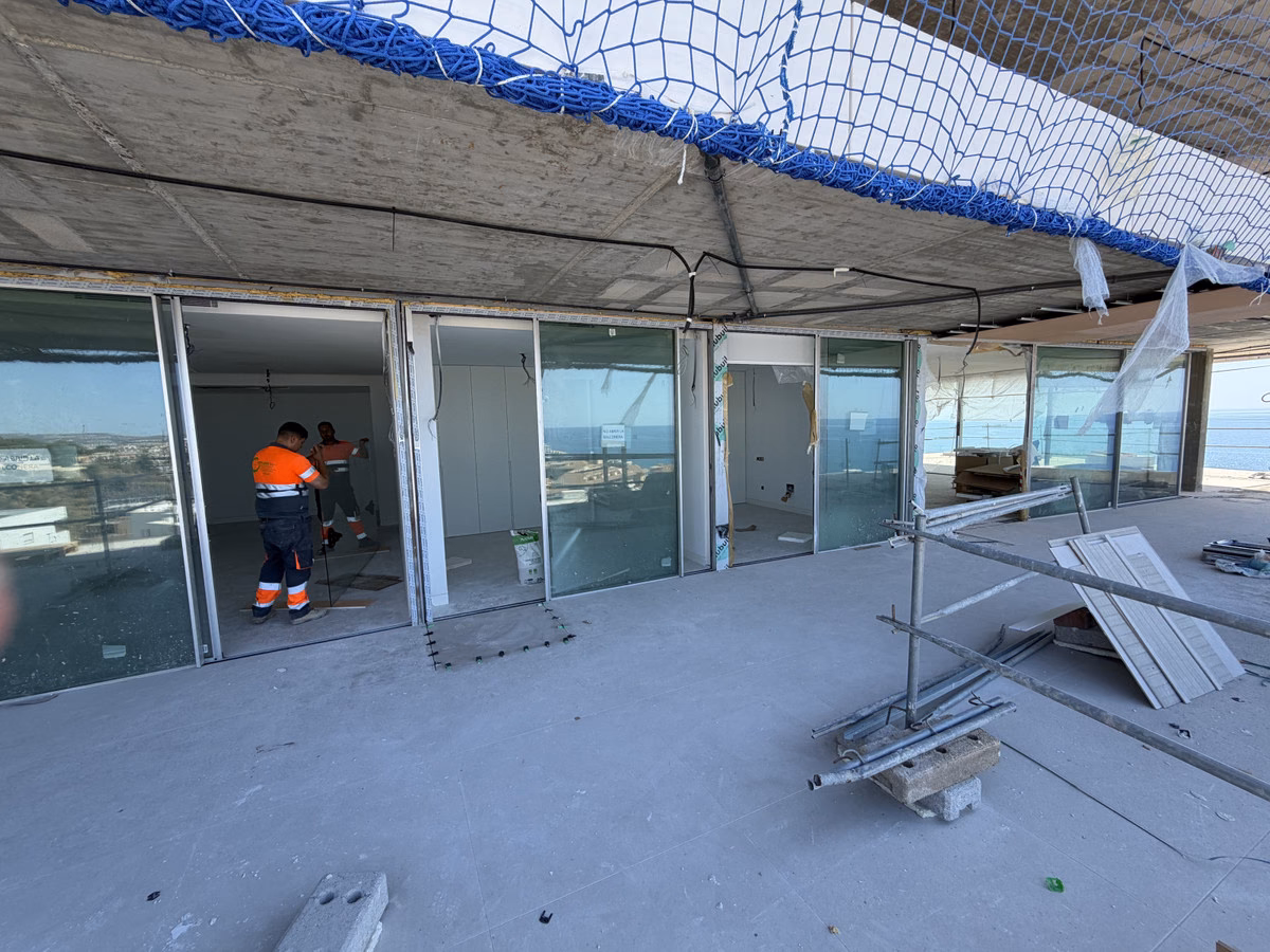 Terraza del apartamento con vistas al Mediterráneo
