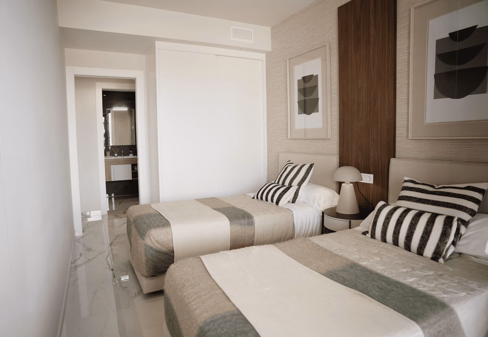 Double bedroom with fitted wardrobes