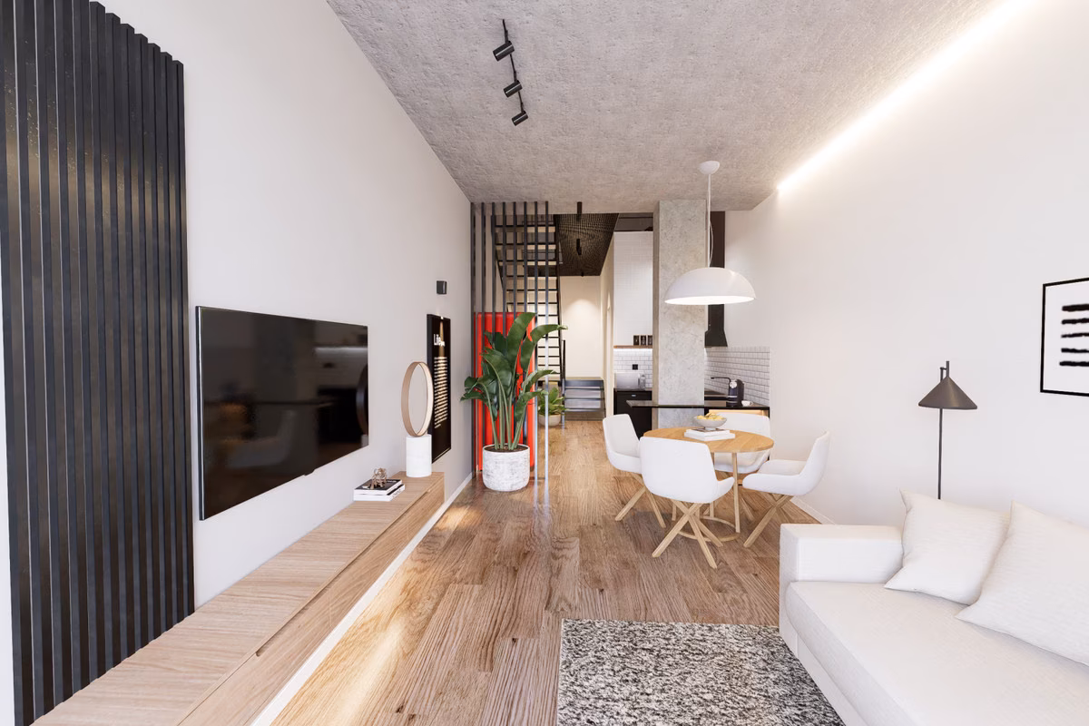 Private terrace of a loft in Benalúa