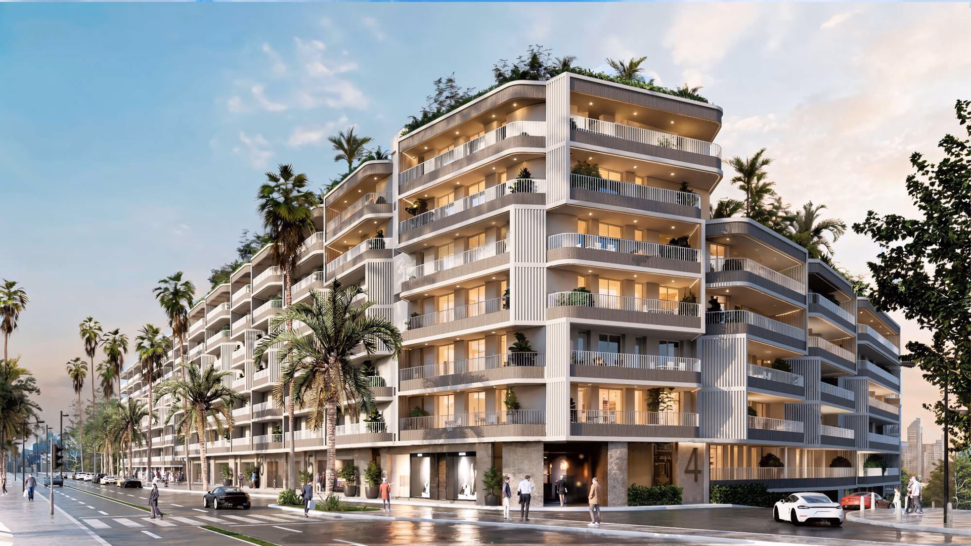 Moderne gevel van MAGNA in La Carihuela, Torremolinos
