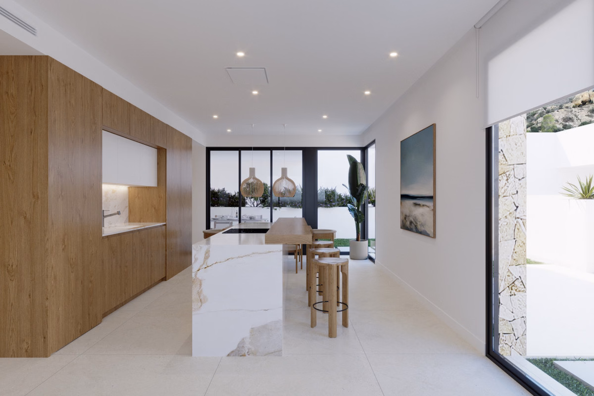 Basement multipurpose room with English garden light