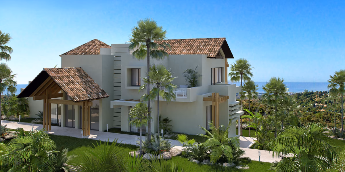 Andalusian-contemporary building above the valley